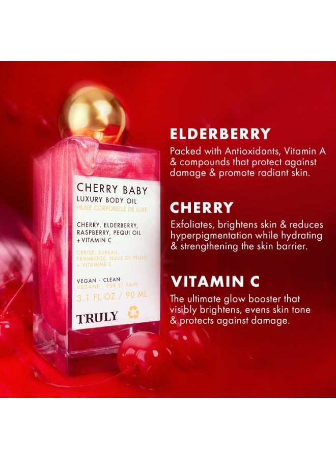 ترولي زيت الجسم الفاخر للأطفال من ترولي برائحة الكرز - Image 2